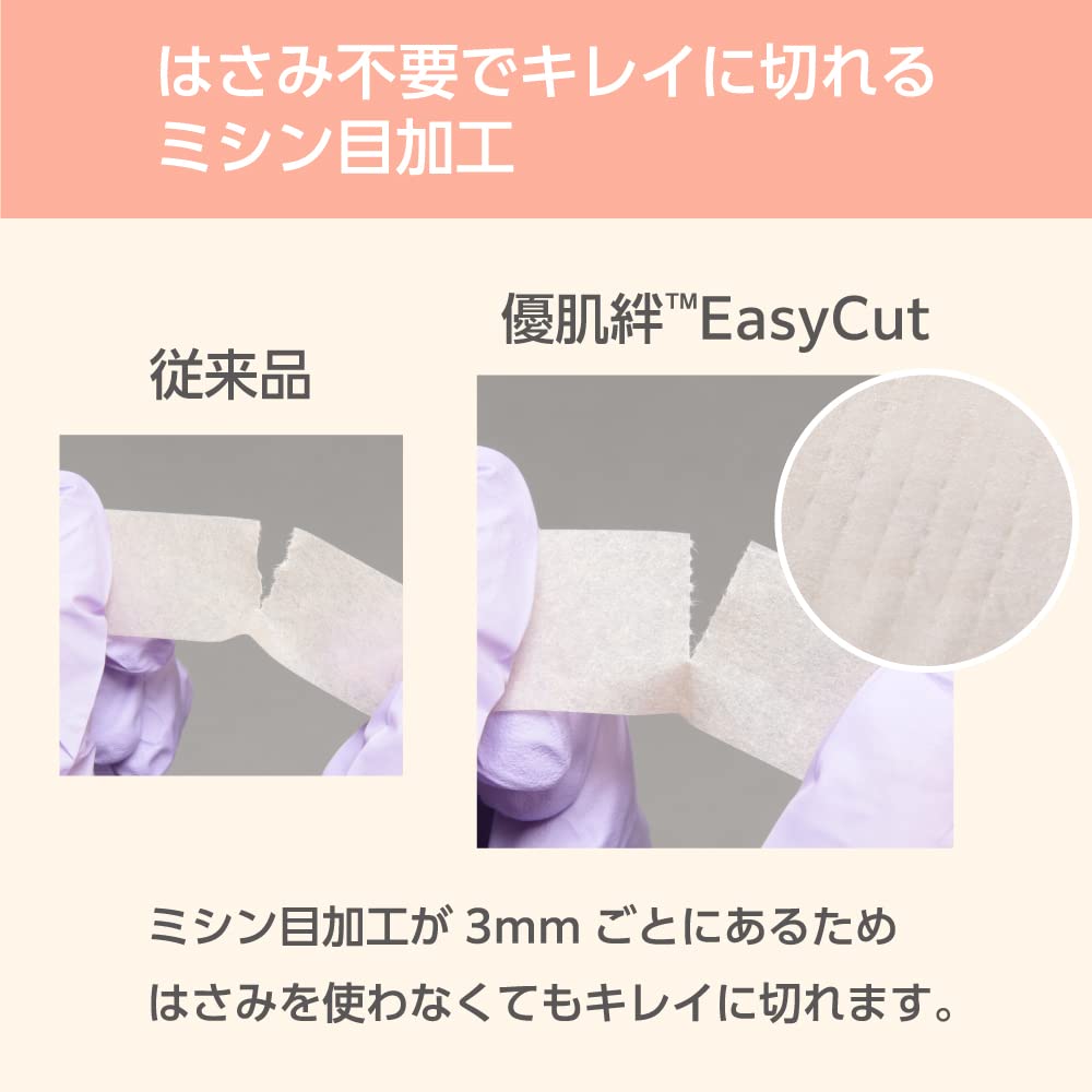Amazon.co.jp: ニトムズ 優肌絆 EasyCut ペールオレンジ12mm×7m 24巻入